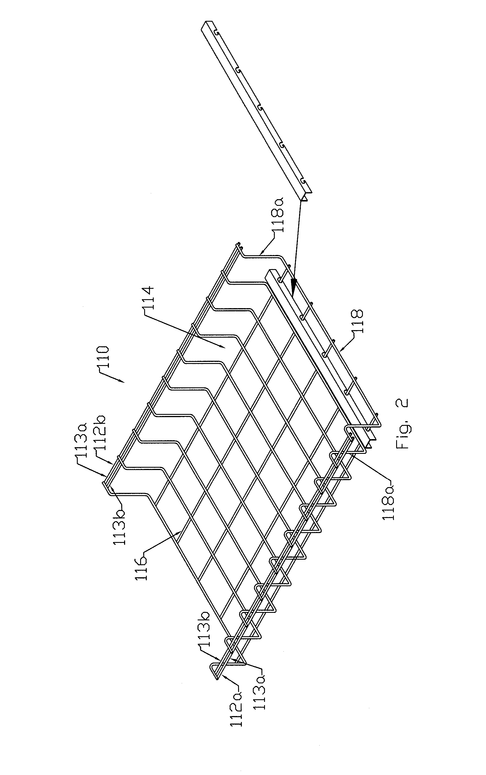 Suspended cable support system