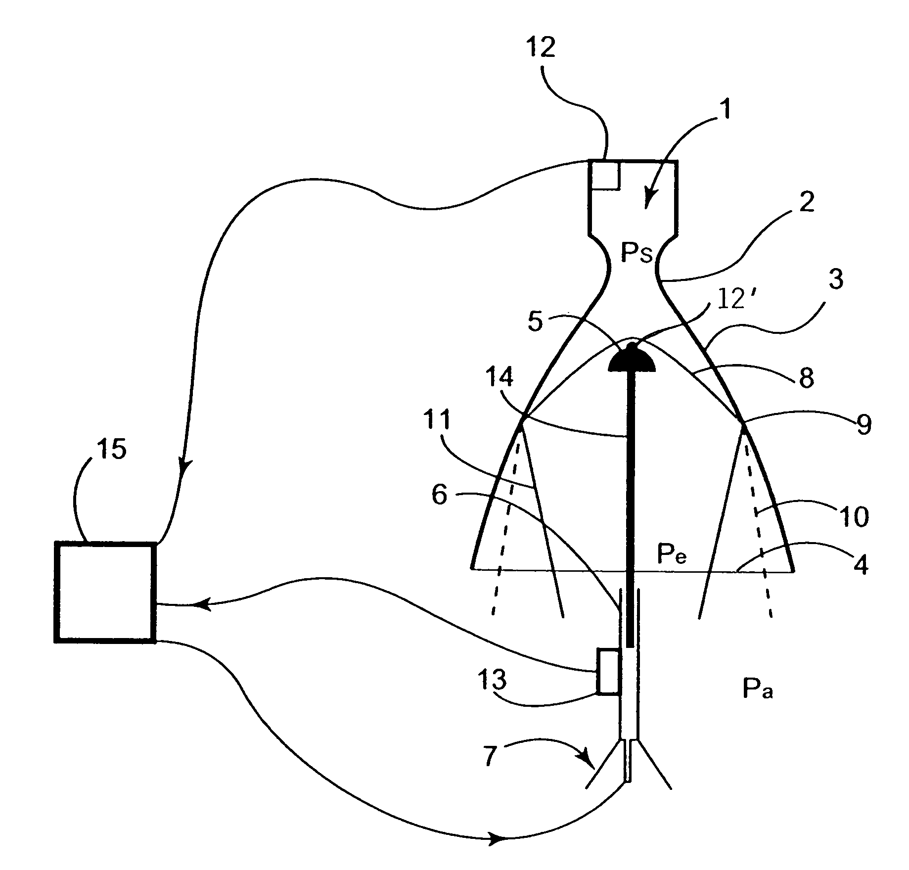 Method for reducing the nonsteady side loads acting on a nozzle of a rocket engine