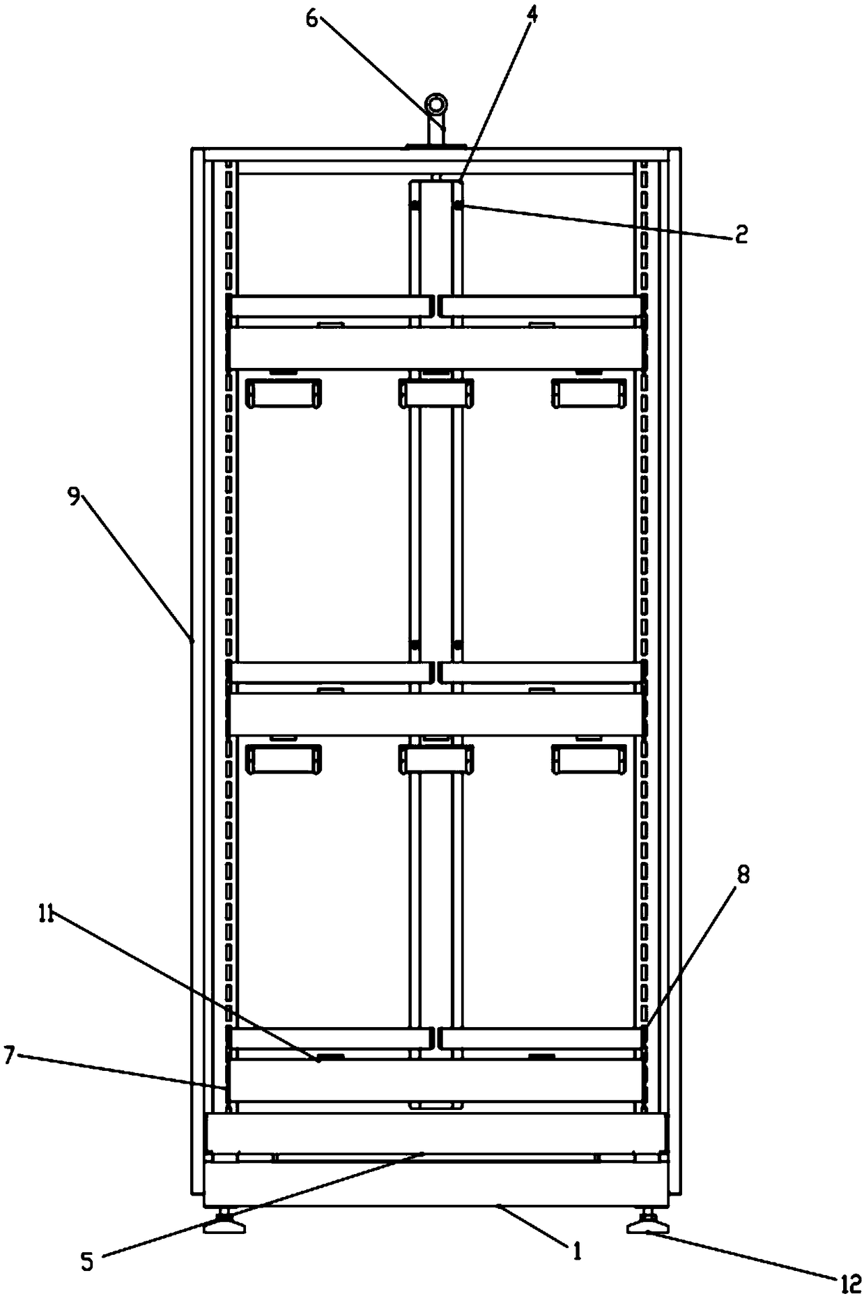 Intelligent warehouse and goods access method based on gravity sensing