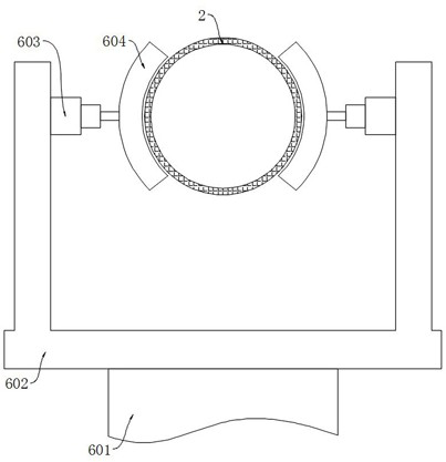 Paint spraying device for inner wall of ventilating duct