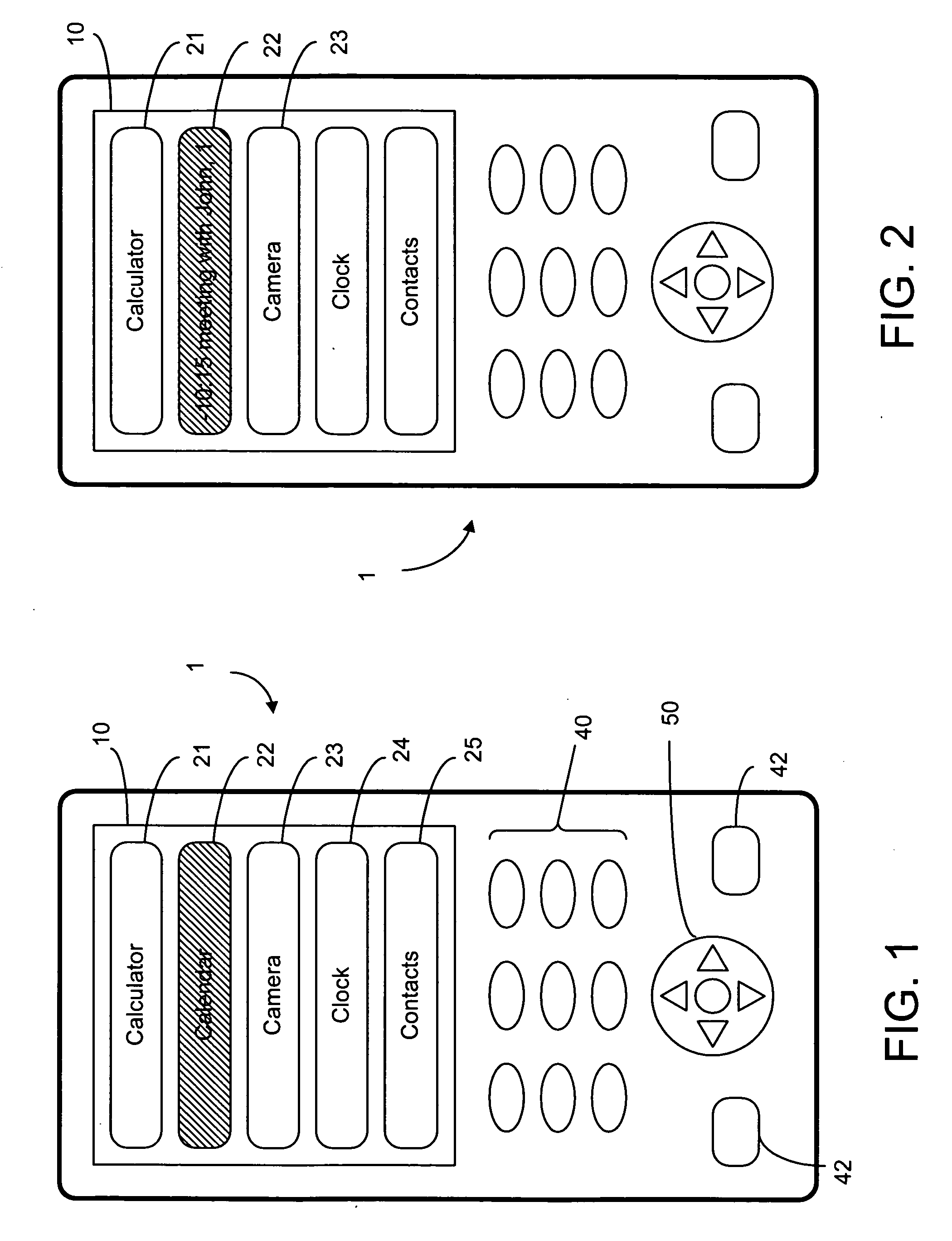 Animated user-interface in electronic devices