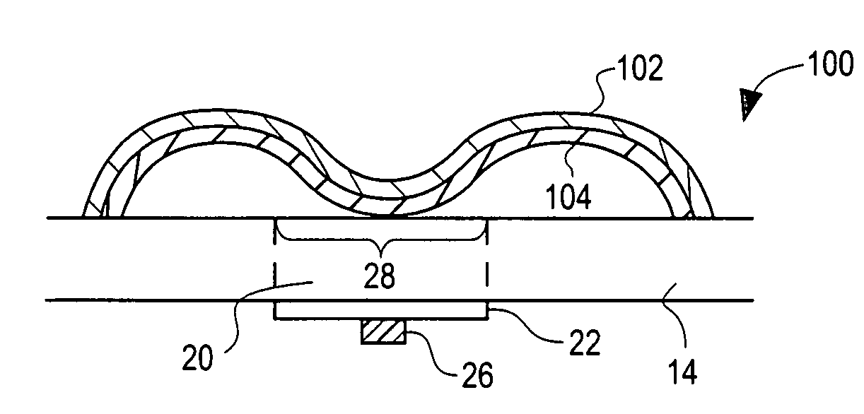 Acoustic wave touch actuated switch with feedback