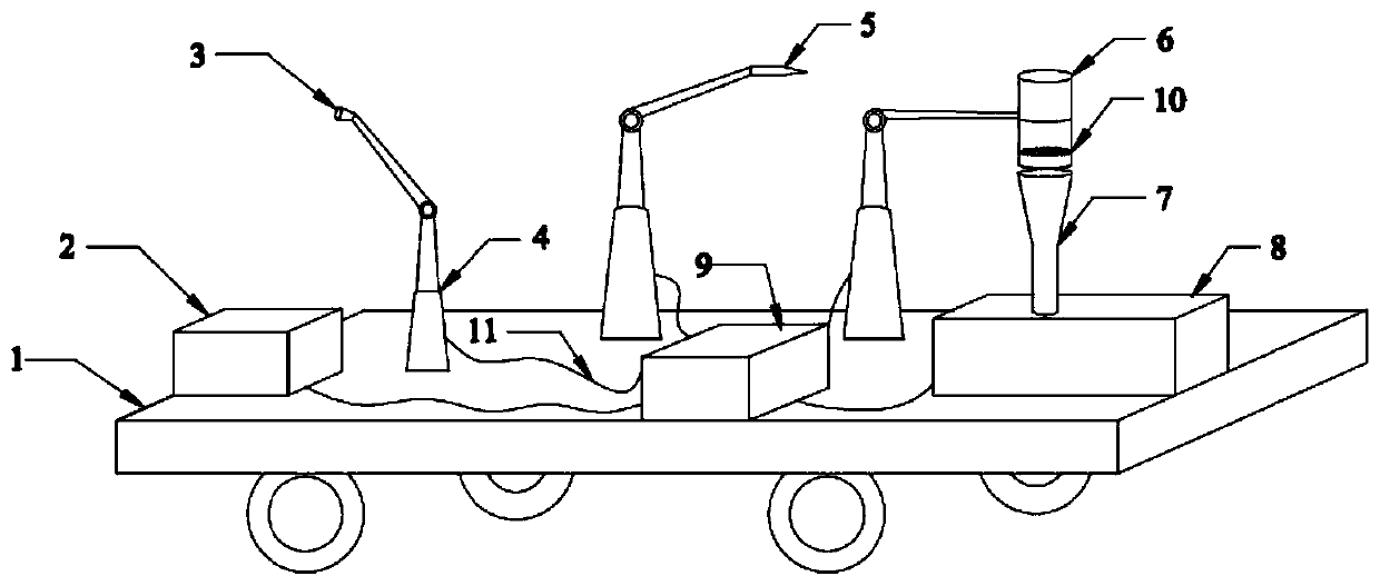 Vehicle-mounted lithology and unfavorable geological precursor characteristic recognition system and method thereof