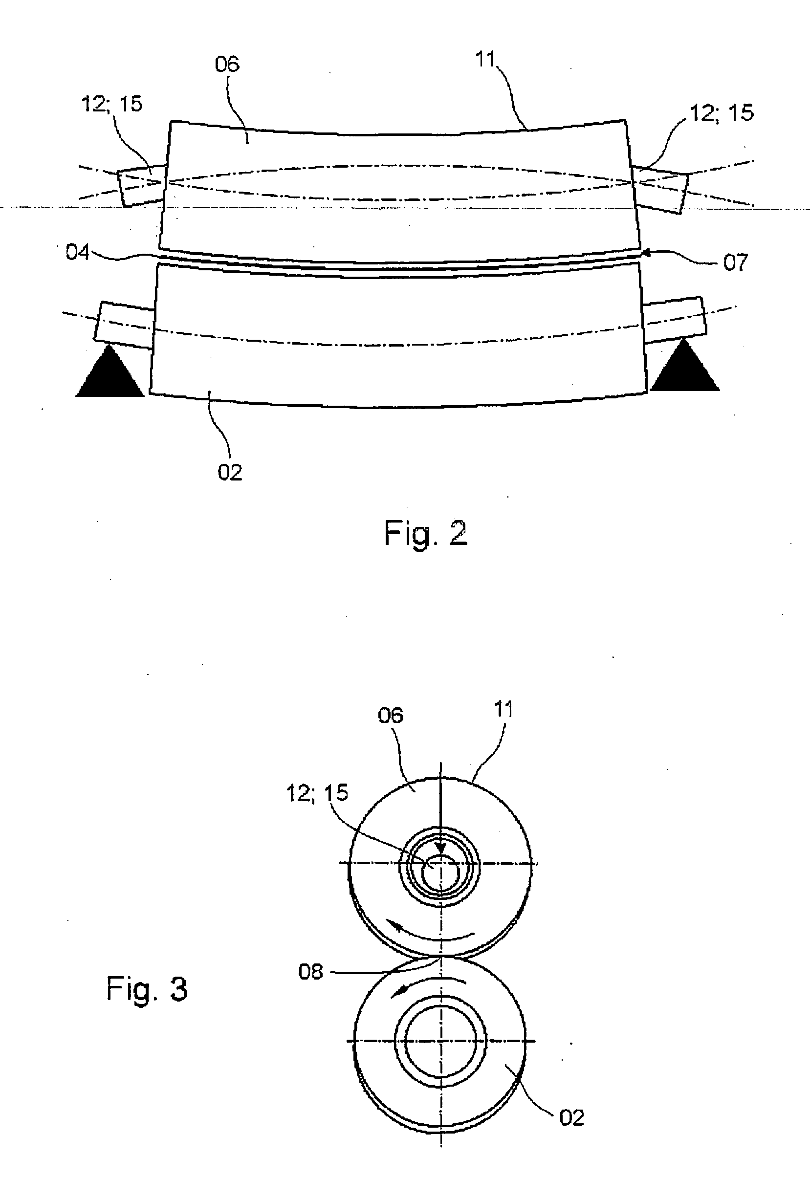 Cylinder and device for guiding a material web