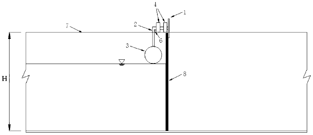 Experimental water channel device for simulating instantaneous and complete break of dam