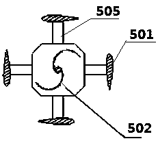 An energy recovery device for head-on airflow of an electric vehicle