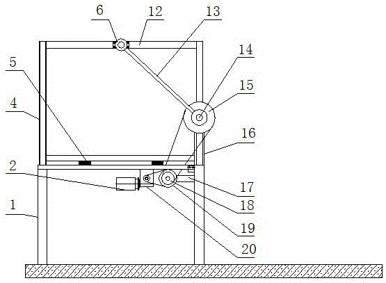 Arc hanging type vertical garage