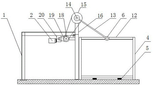 Arc hanging type vertical garage