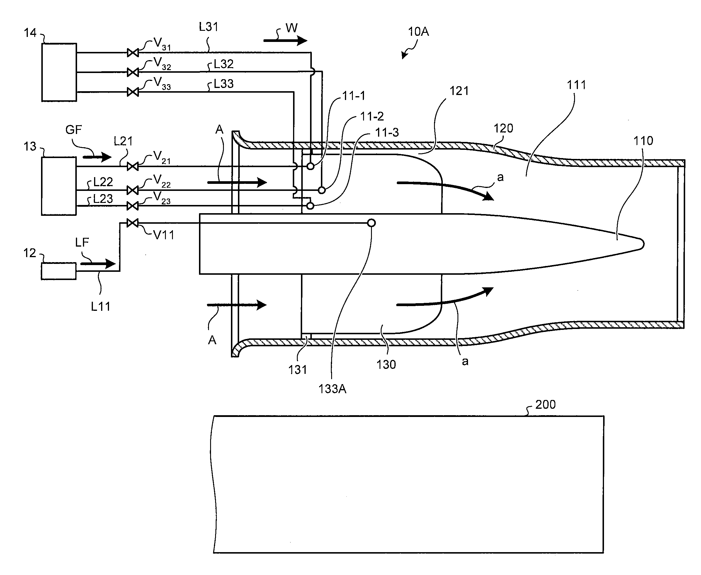 Combustion burner