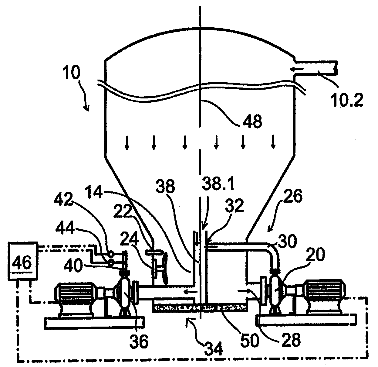 An apparatus for discharging pulp from a vessel, method of discharging pulp form a vessel and method of upgrading a pulp vessel