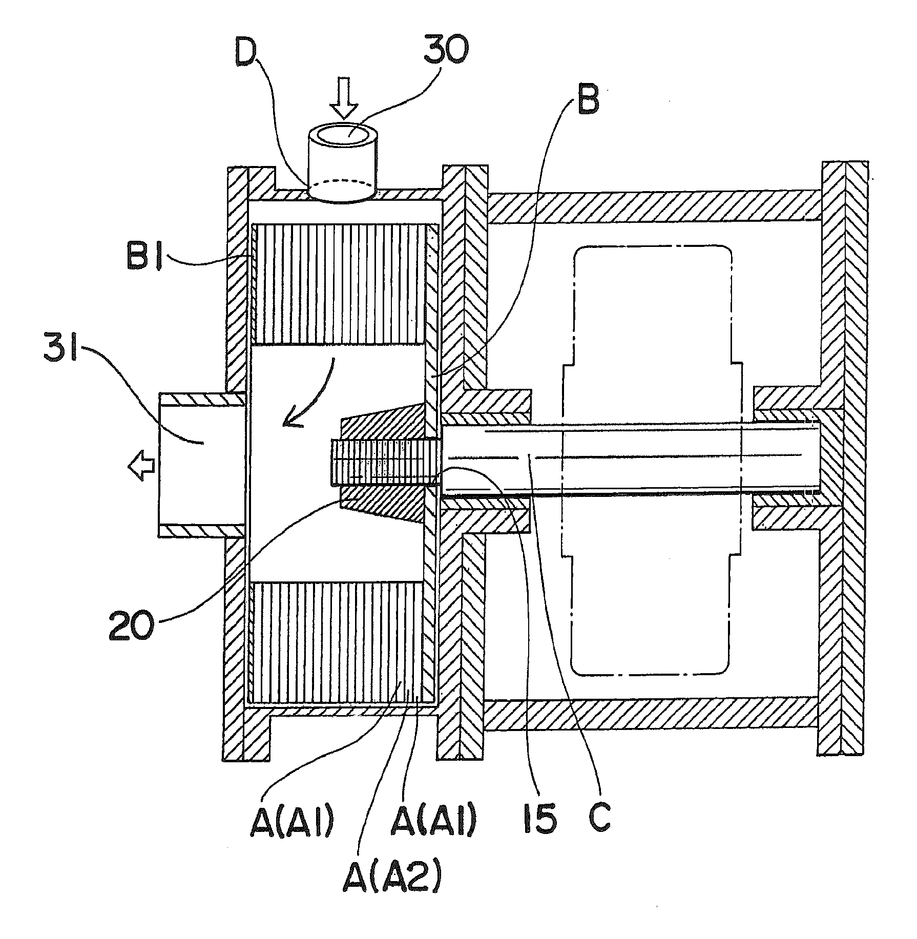 Impeller for turbine