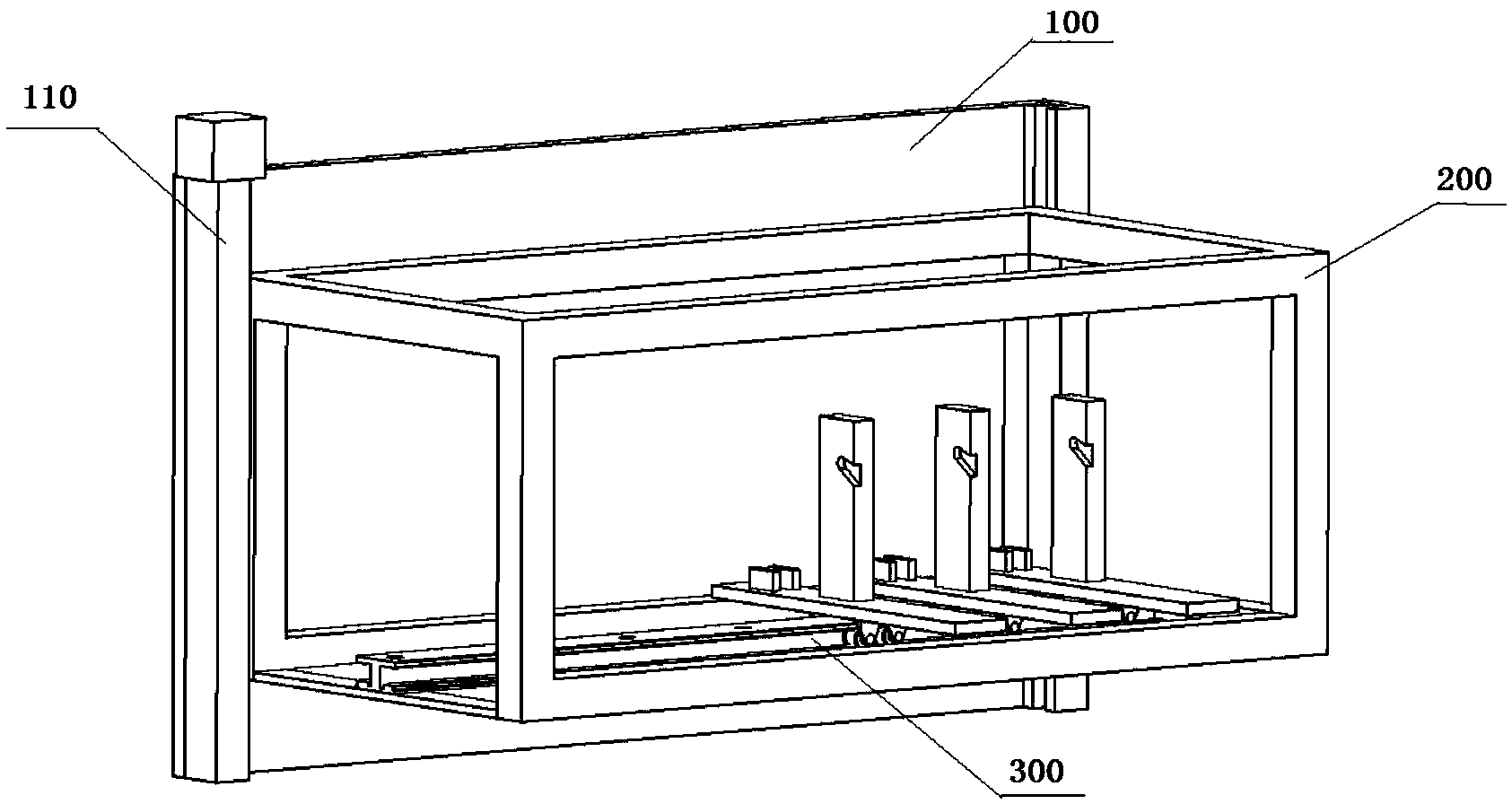 Auxiliary scheduling device for public bike track type storage device