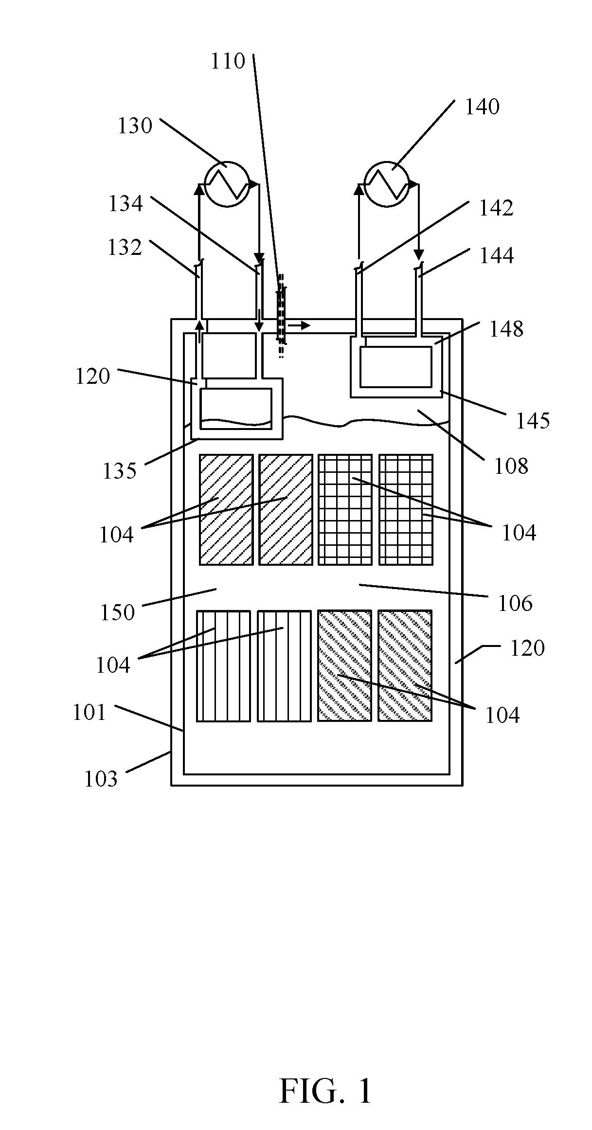 System and method for fluid cooling of electronic devices installed in a sealed enclosure