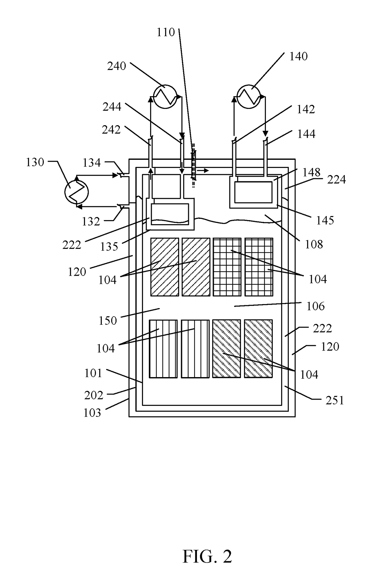 System and method for fluid cooling of electronic devices installed in a sealed enclosure