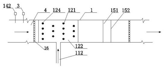 Enhanced waste gas mixed reaction device