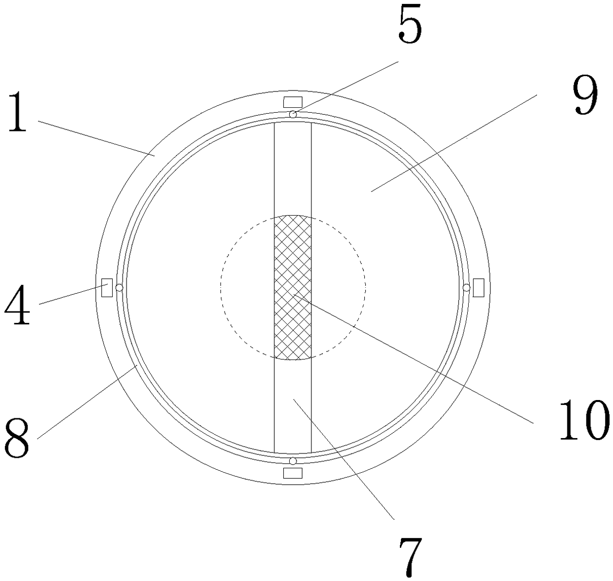 Button screening device for garment processing