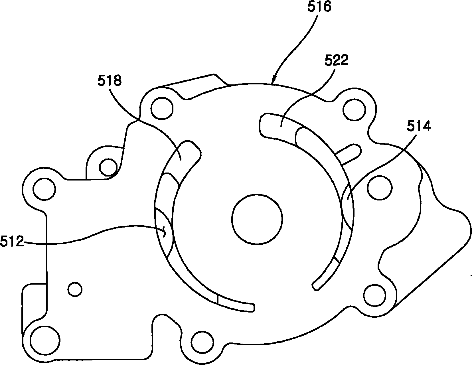 Structure of variable oil pump