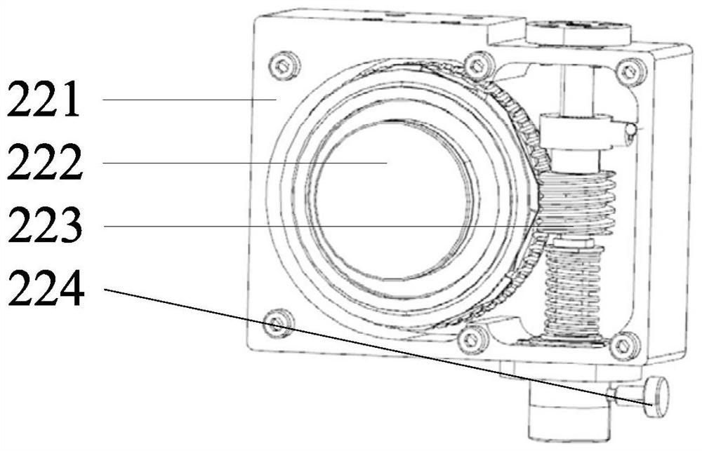 Boresight device with three-dimensional adjusting mechanism