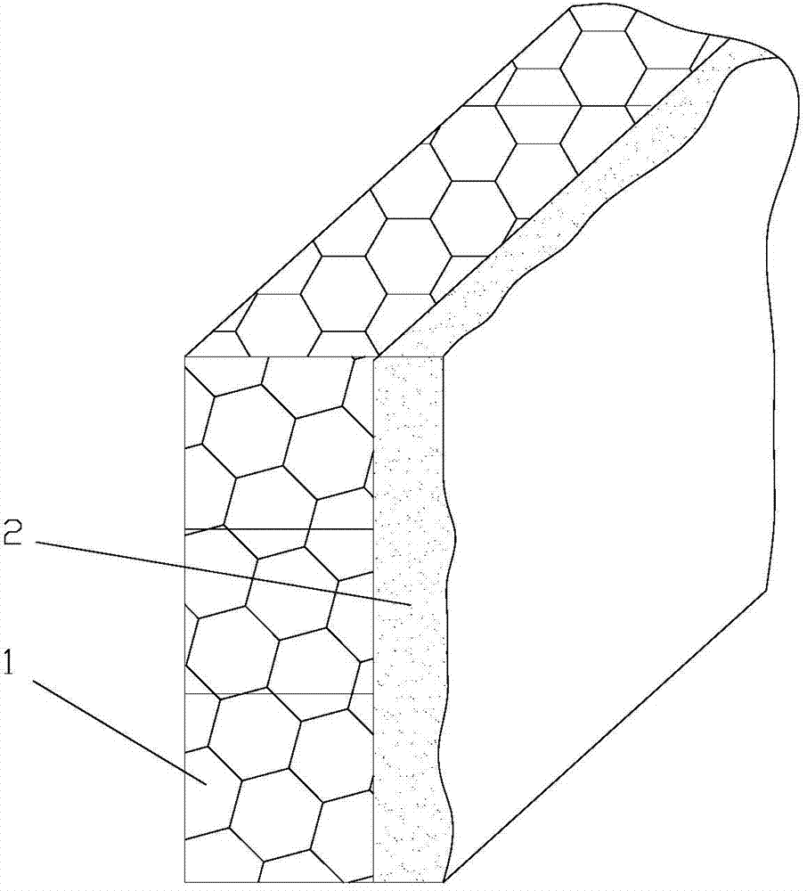 Ecological stone cage net box retaining wall and construction method