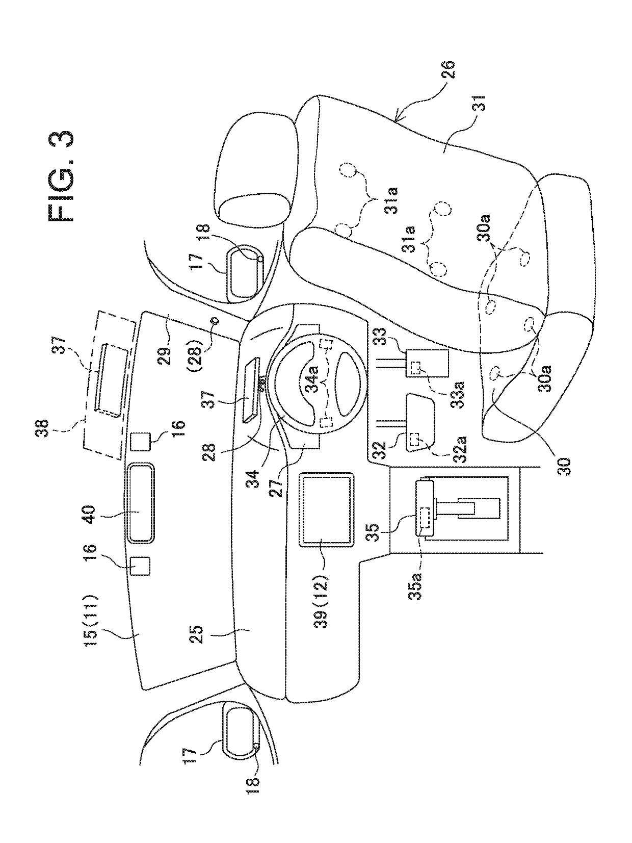 Automatic driving system for vehicles