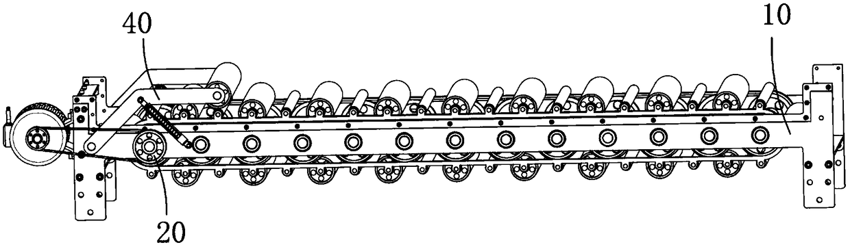 Organic fertilizer mixing and mixedly conveying method adopting sine wave mode to push