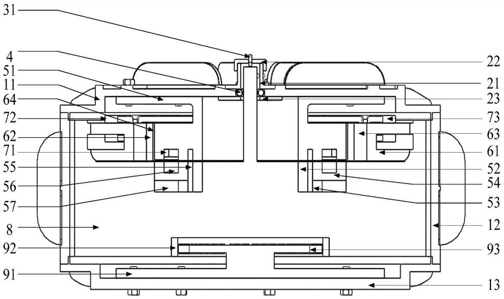 Virtual axis magnetic levitation flywheel energy storage device for electric vehicles