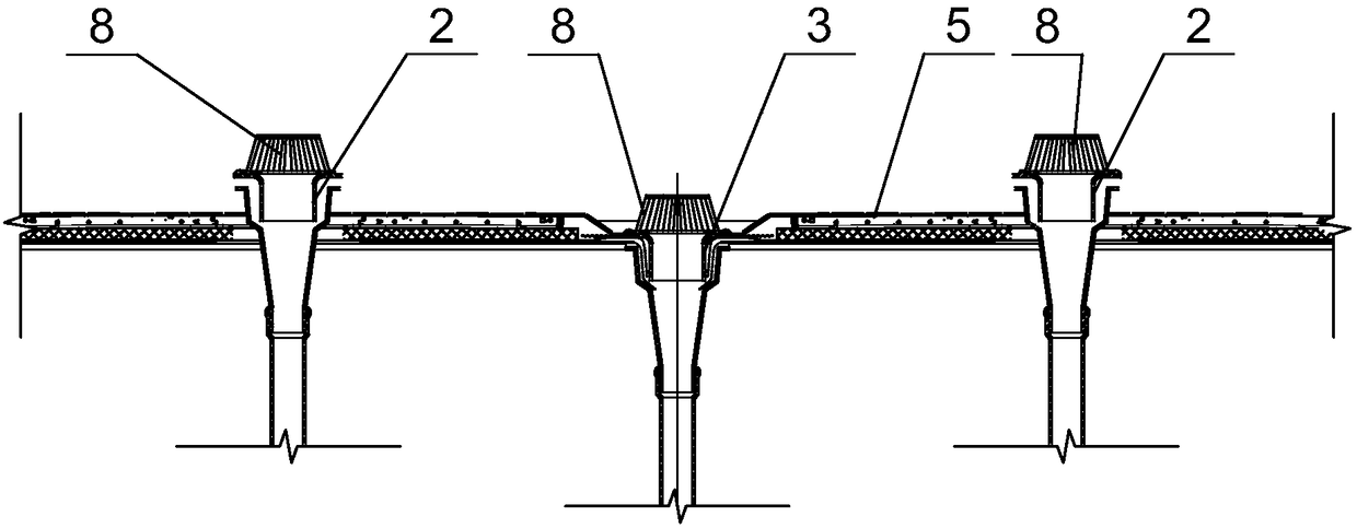 Roof rainwater collection utilization system