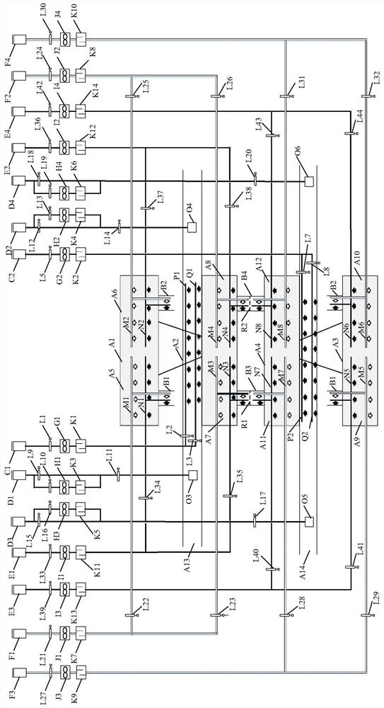 Fire ventilation and smoke exhaust system and method for separated island type subway underground station platform