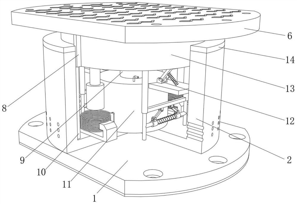 Novel intelligent damping base based on magnetorheological damper