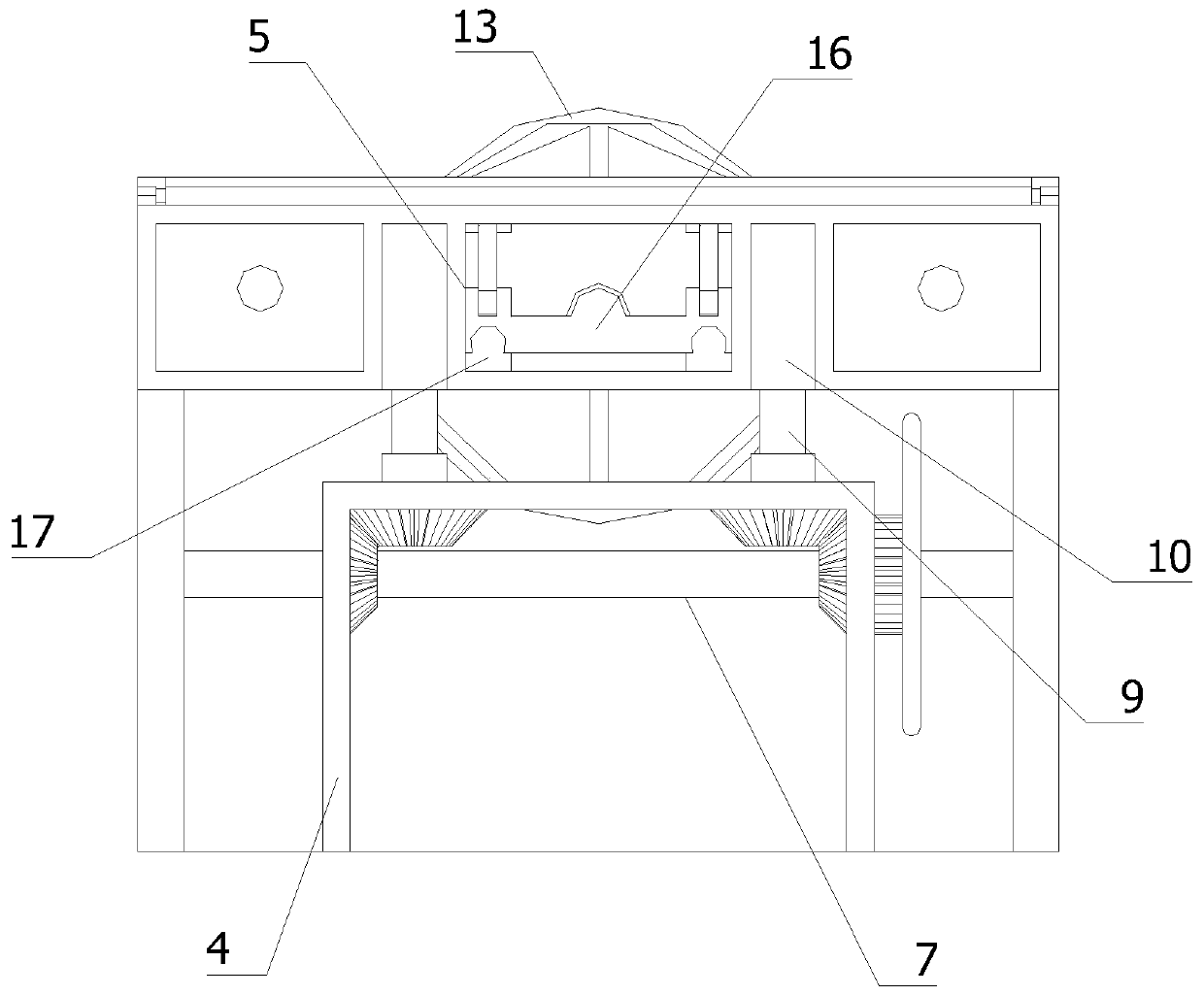 Multimedia platform of which height and inclination of desktop can be adjusted