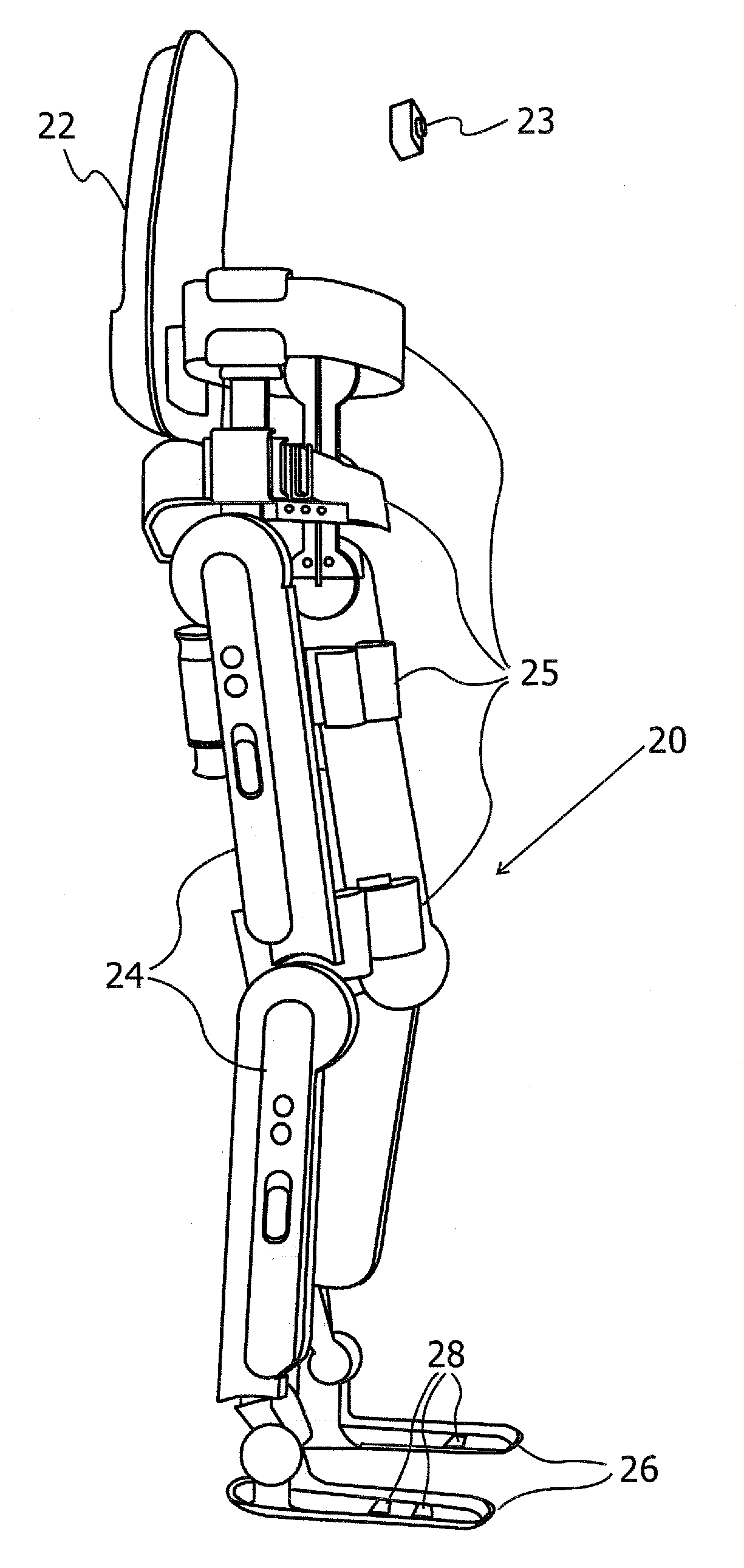 Locomotion assisting device and method