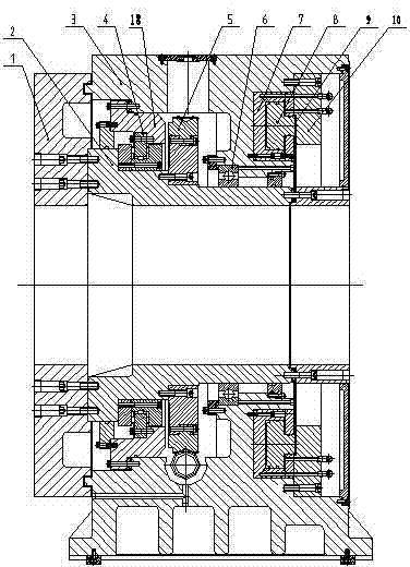 Numerically-controlled vertical rotary working table