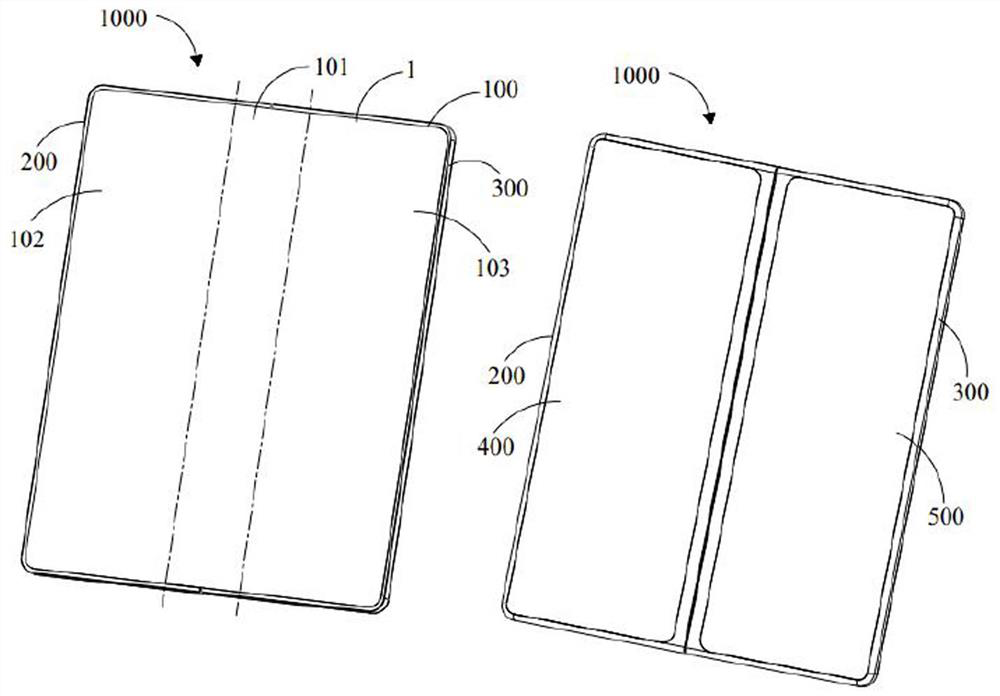 Hinge, flexible display panel and electronic device