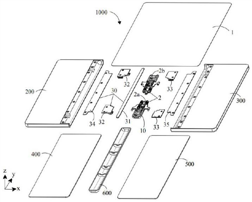 Hinge, flexible display panel and electronic device