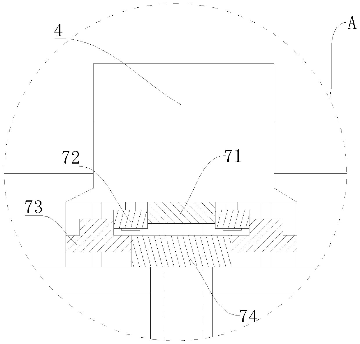 Bidirectional stirring device for wood industry glue