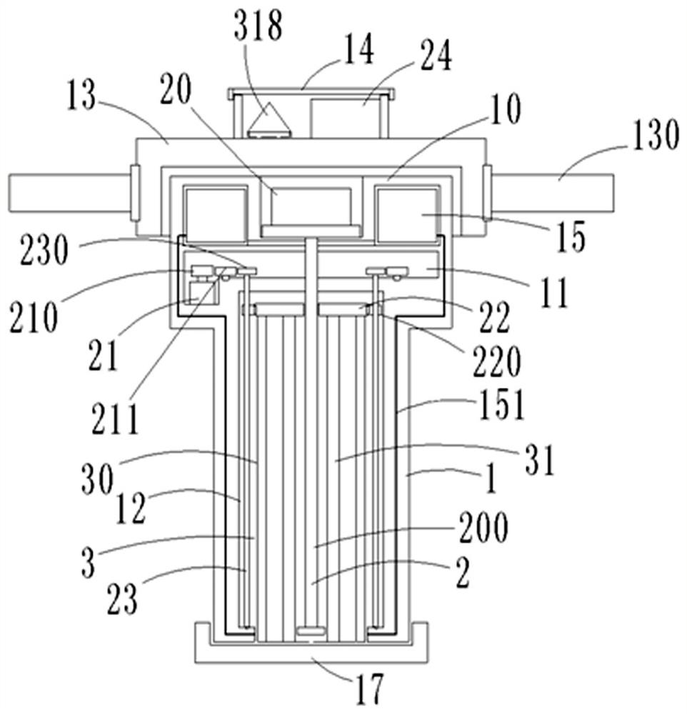 Sample collecting and sampling device for field rock geological survey