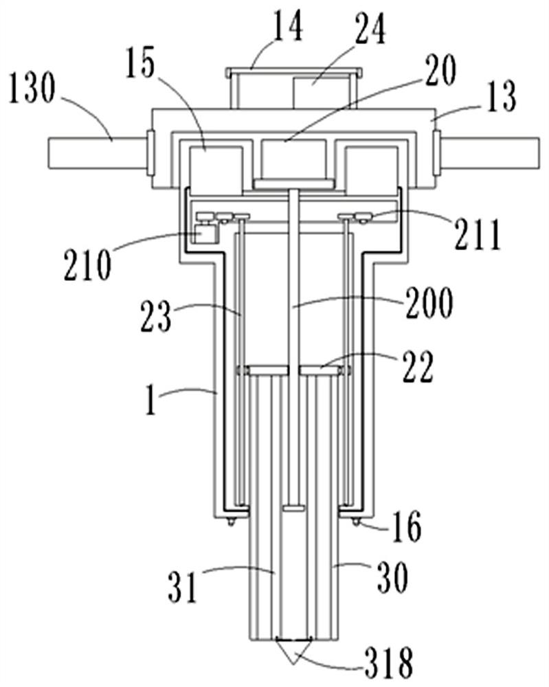 Sample collecting and sampling device for field rock geological survey