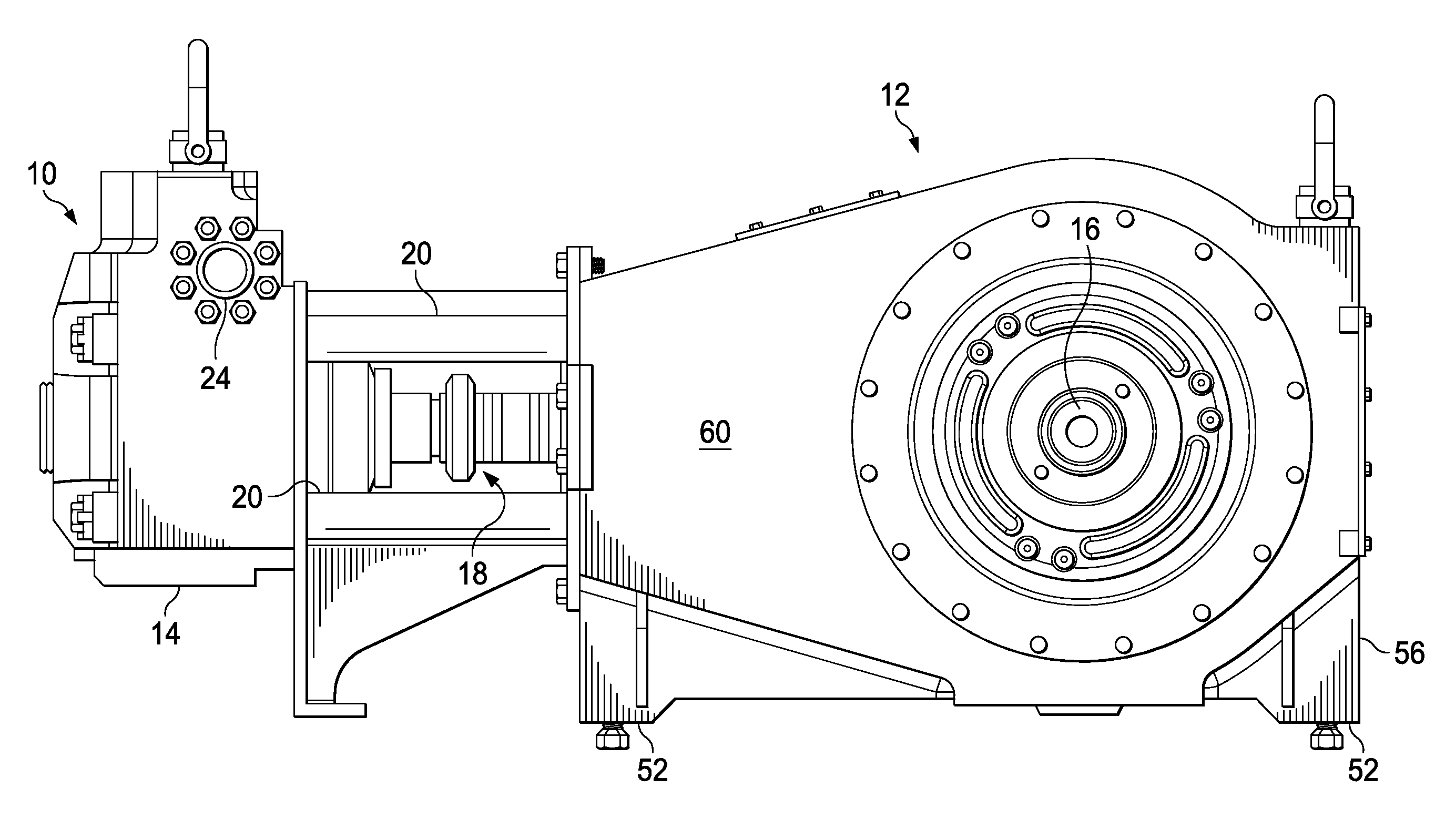 Bearing system for reciprocating pump and method of assembly