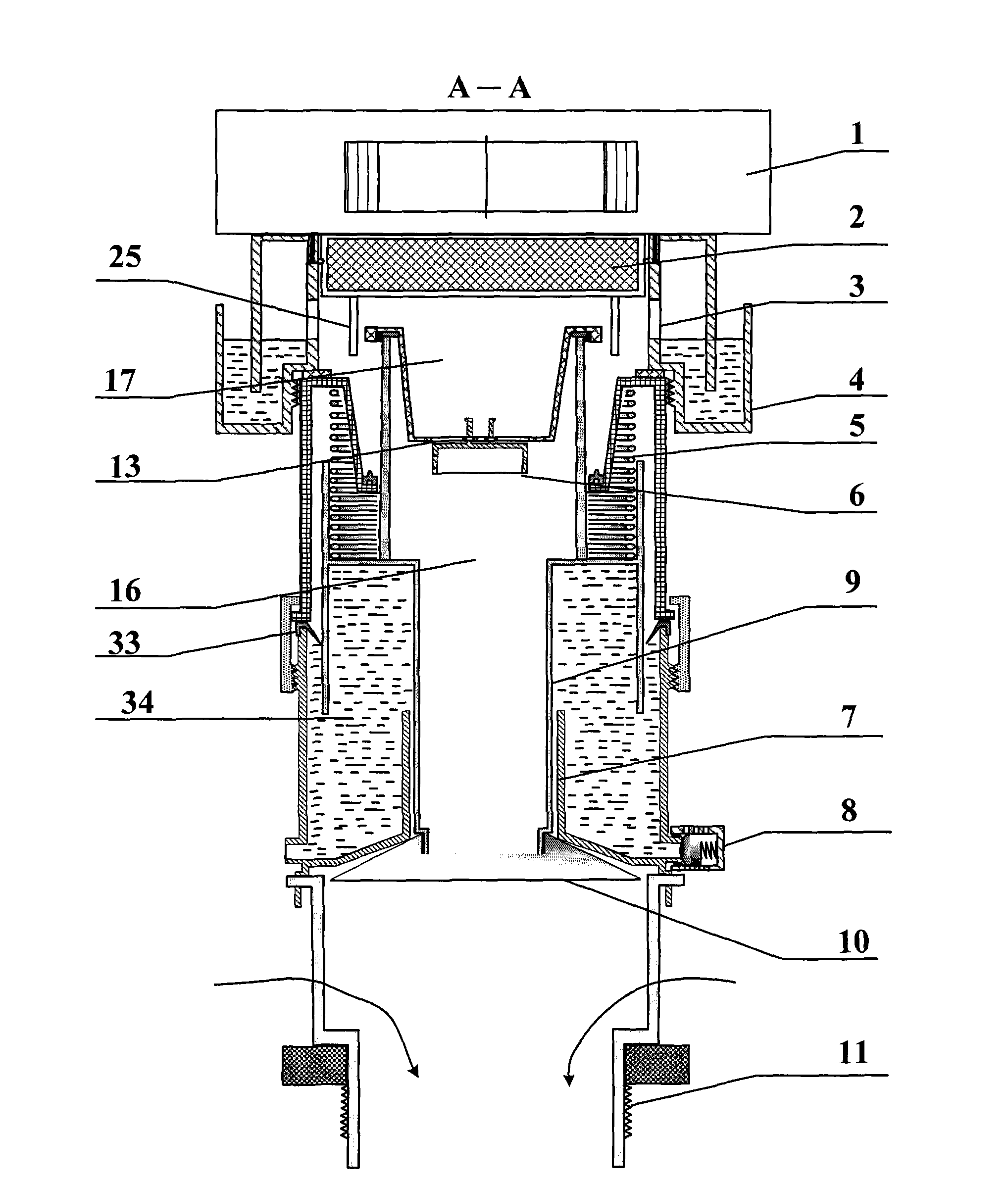 Toilet water flushing part for removing excrement smell