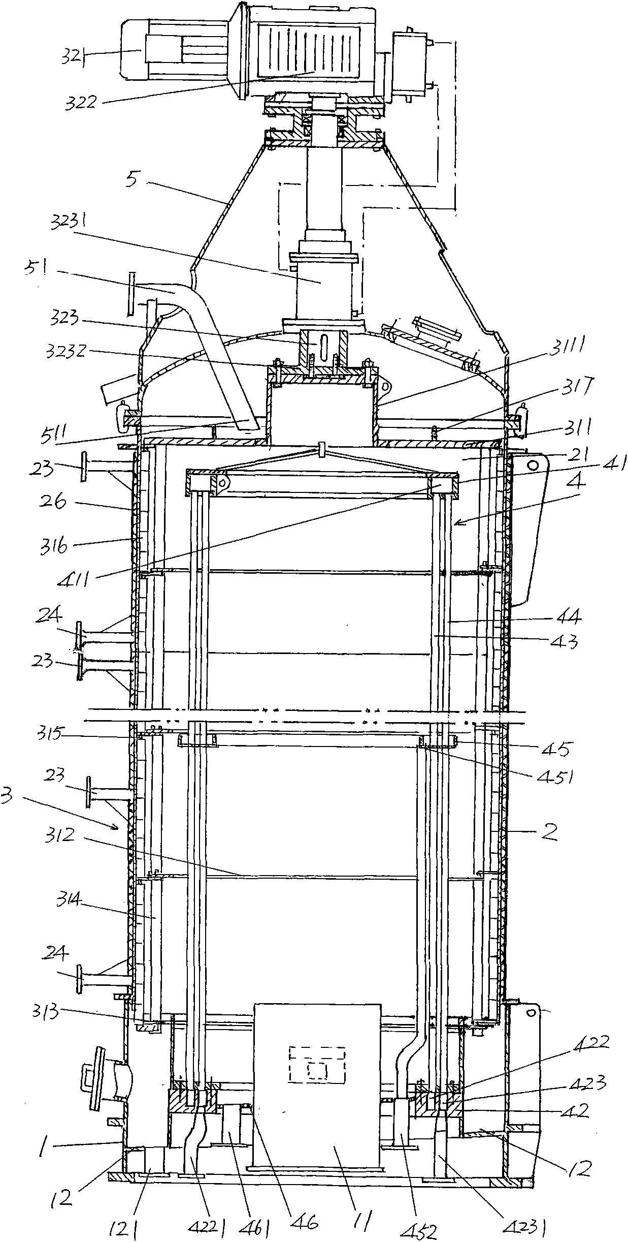 Molecular distillation device