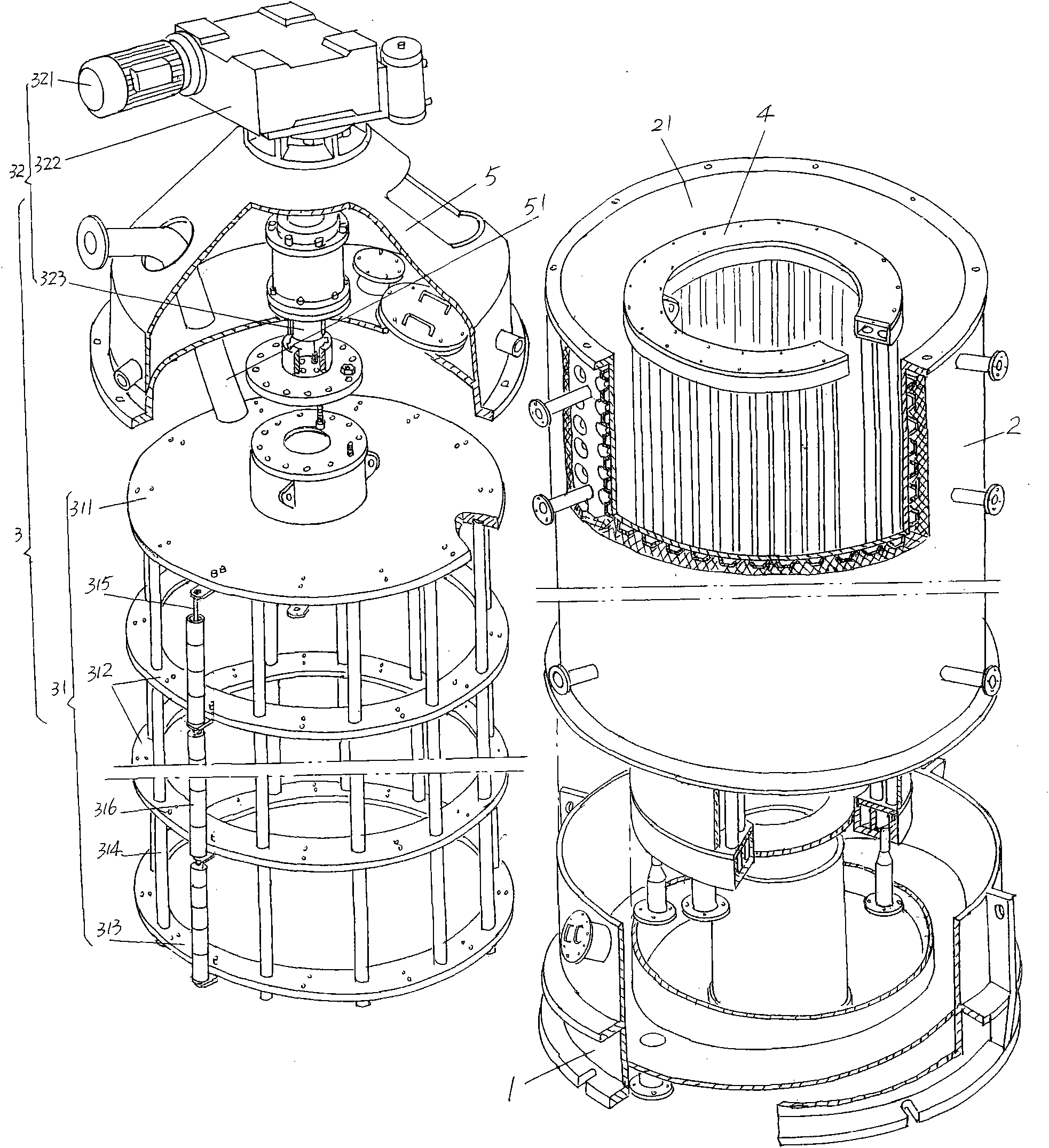 Molecular distillation device