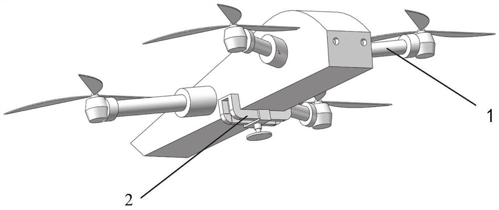 Unmanned aerial vehicle-mounted XRF and image fusion lithology identification system and method