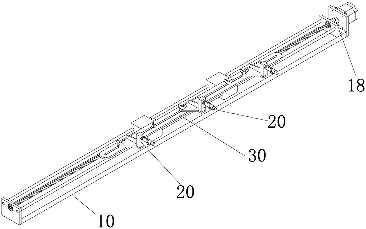 Electric displacement setting-out device and lofting method of heteromorphic spiral body intersecting line