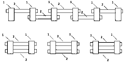 Flexible combined fixing device for spine