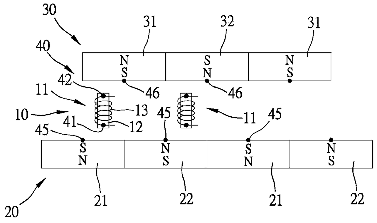 Magnetic pole staggered electric device