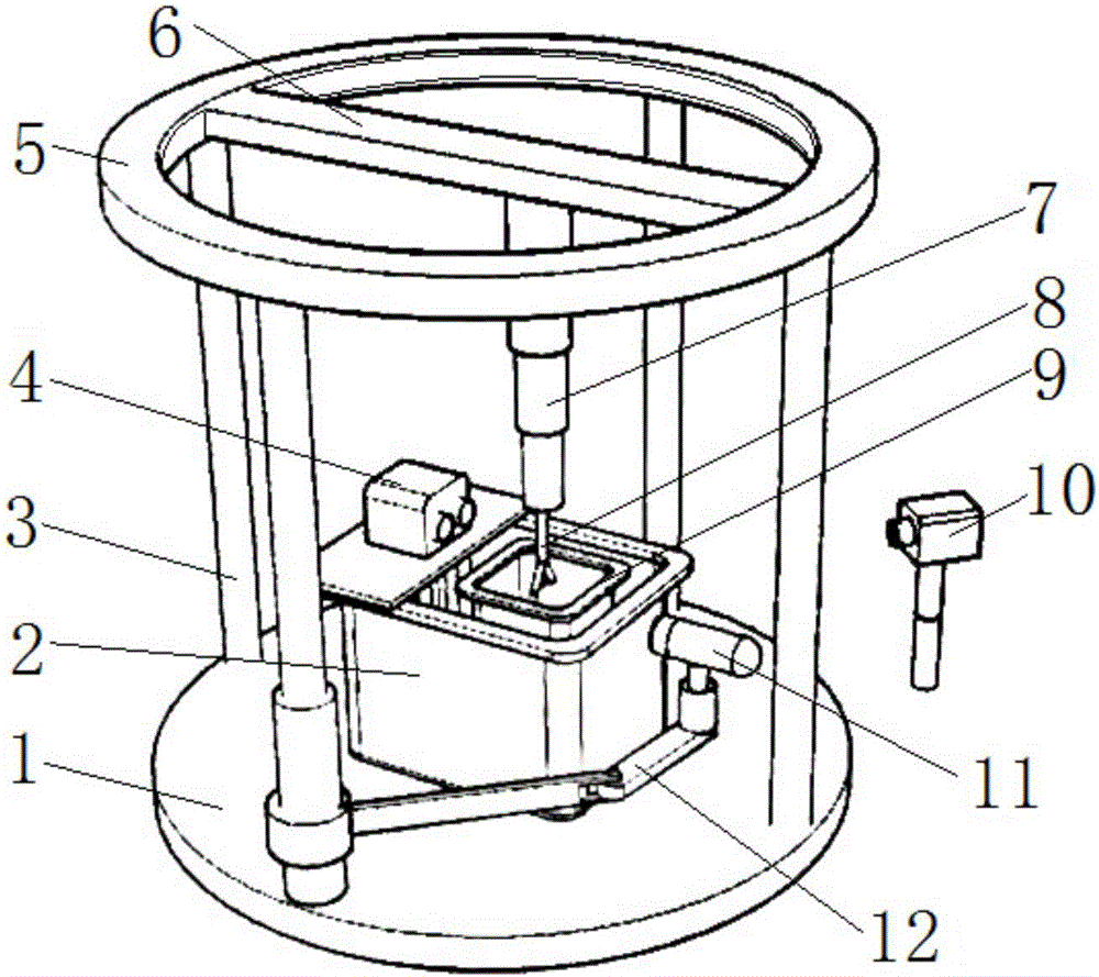 Visualized big container experimental method of boiling heat transfer