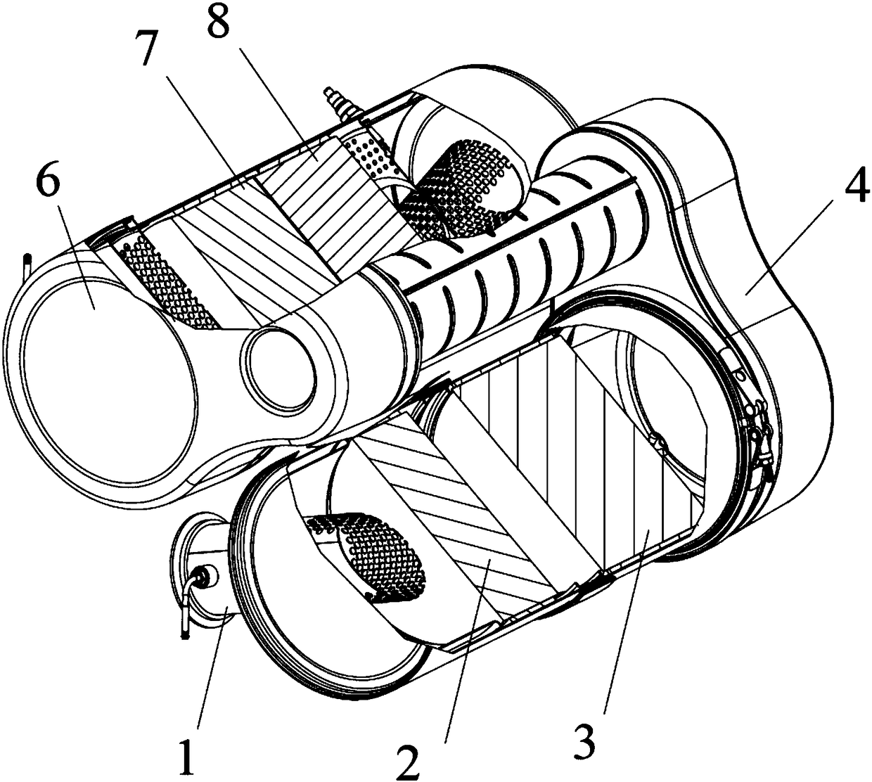 Integrated aftertreatment equipment