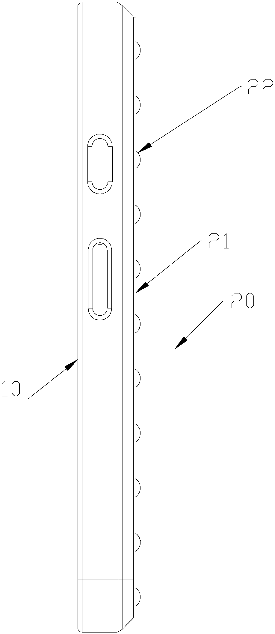 Mobile phone case with anti-fall protection function and manufacturing method thereof