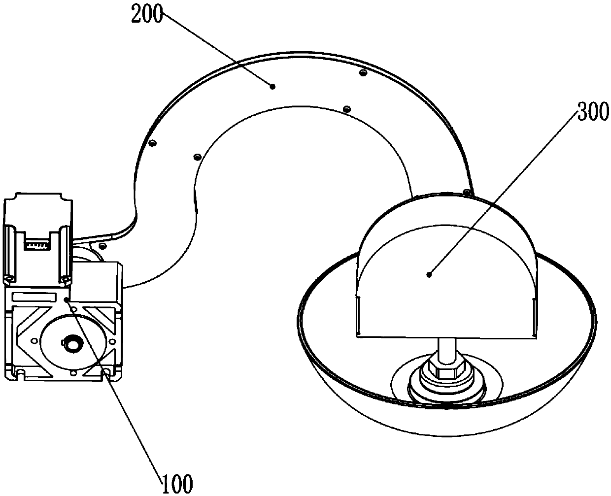 Sucker bowl taking device with laser detection control