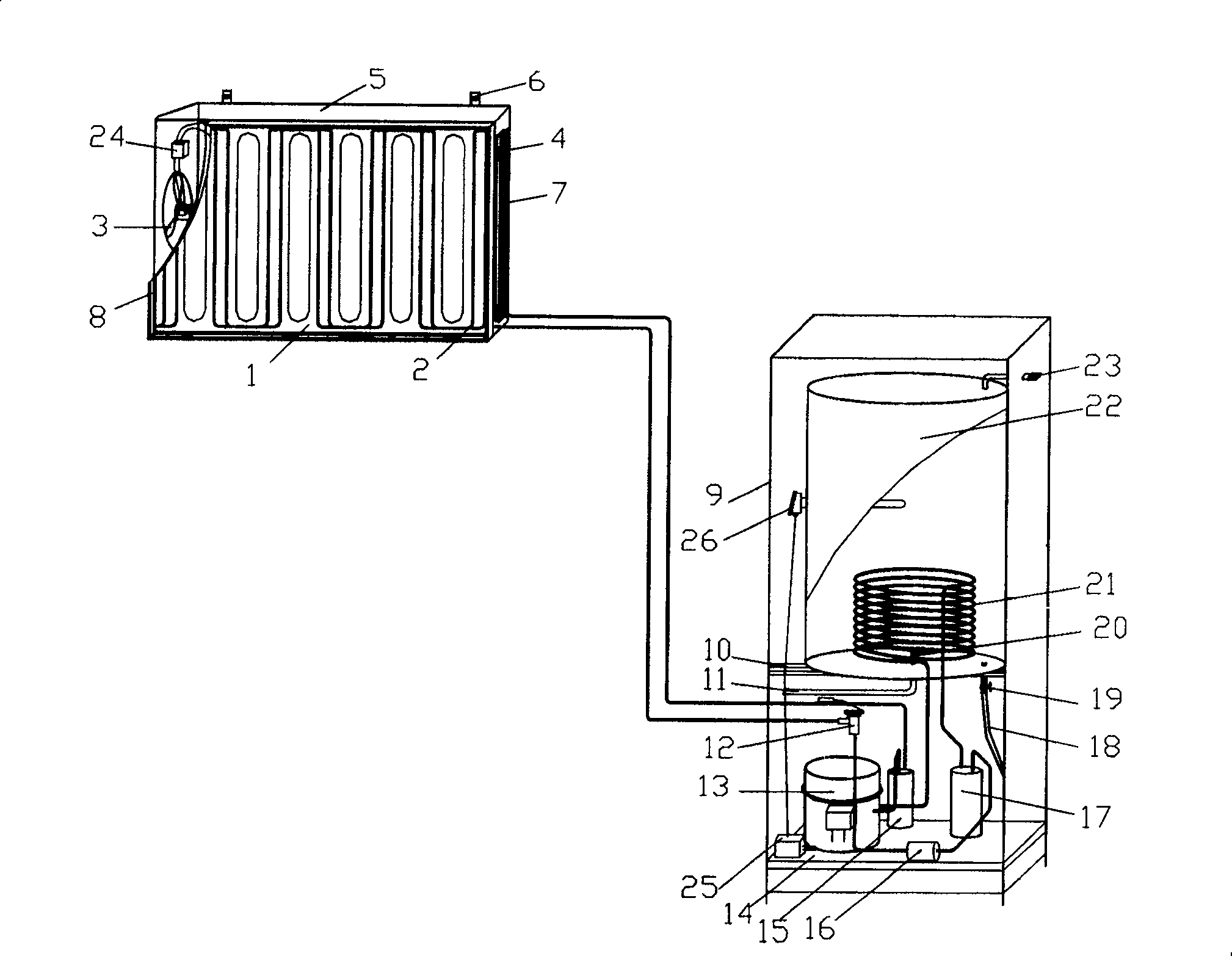 Solar energy-air heat pump water heater